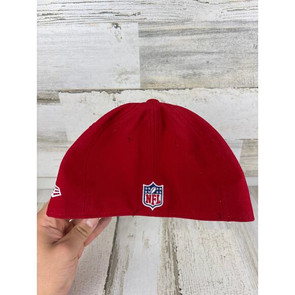 New Era 59Fifty San Francisco 49ers Fitted Hat 7 1/8 Red NFL Football Cap New - Picture 4 of 5
